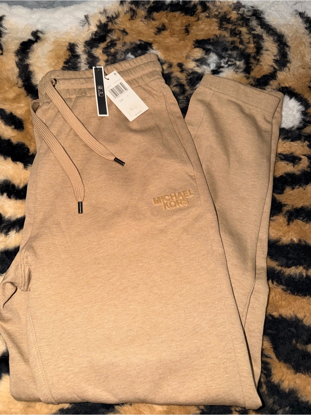 Michael Kors Men's Tan Jogger Sweatpants